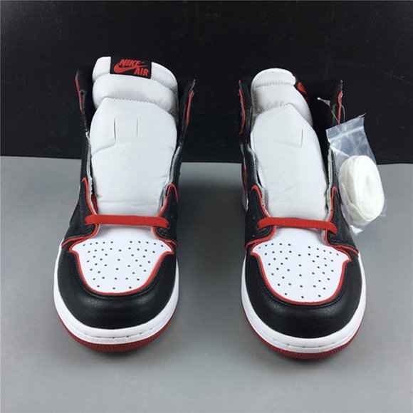 Air Jordan AJ1 High Sports casual shoes（Black White Red） main image 7